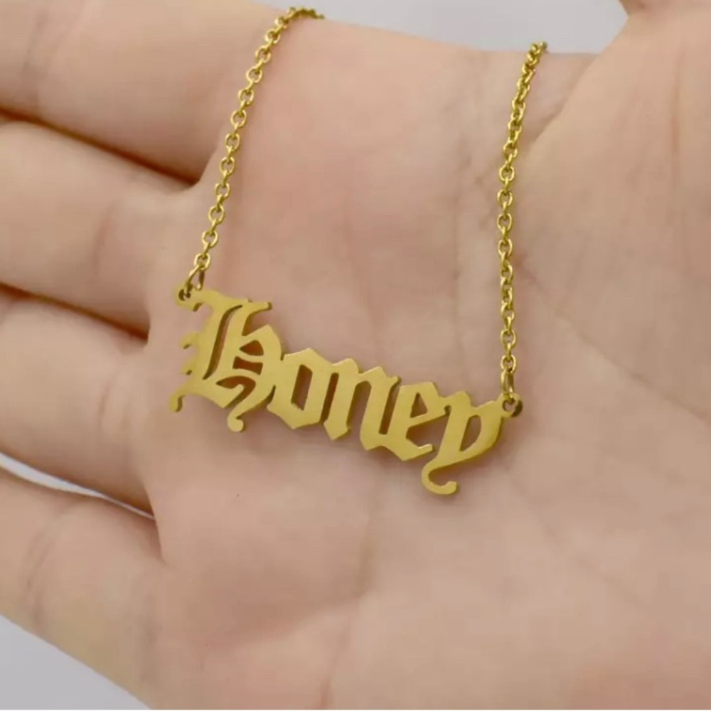 Honey gold necklace